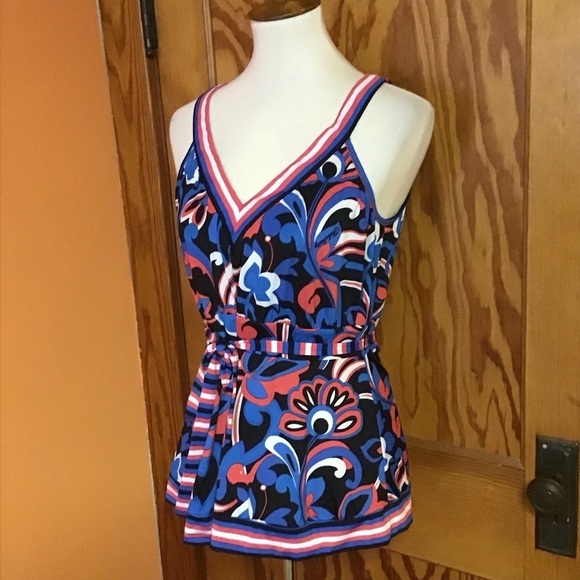 Y2K vibes Fabulosity belted psychedelic tank top - Picture 7 of 9